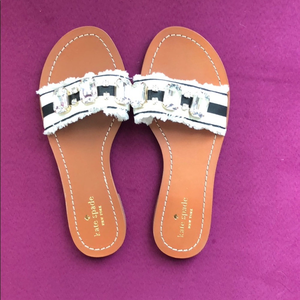 ✨ kate spade wood slide on sandal